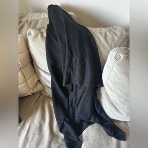 J. Crew Black Cashmere Wrap/ Scarf